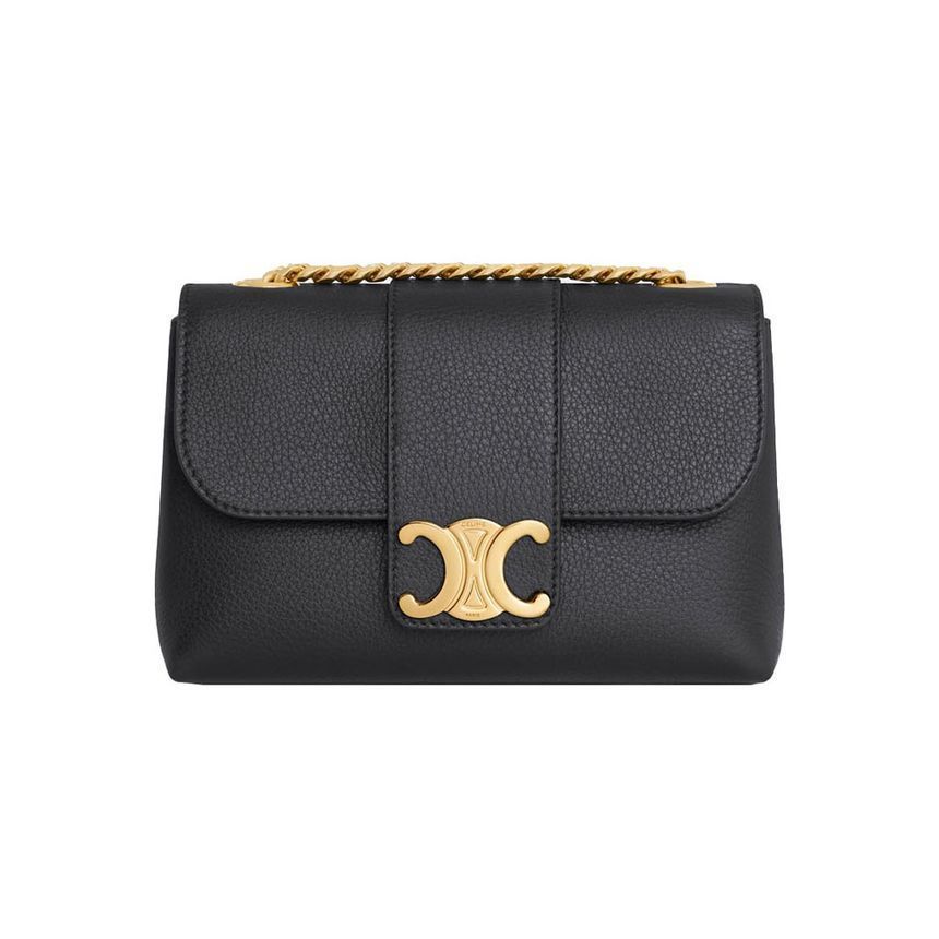 Celine Mini Big Two-Ar Back in Gold with 25SS 10N113 GGR 38NO