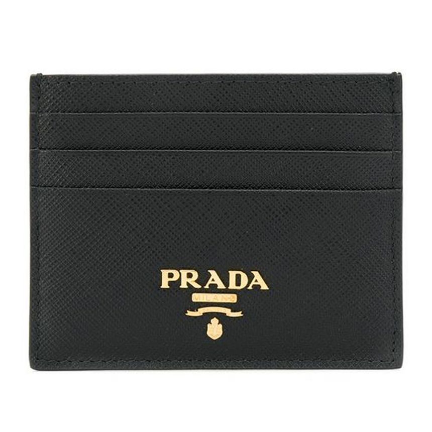 Prada Gold Logo Card Wallet 1MC025 QWA