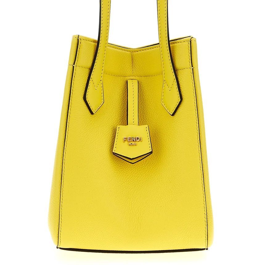Fendi Mini Origami Shoulder Bag Yellow 8BS083 APZA F1NPT