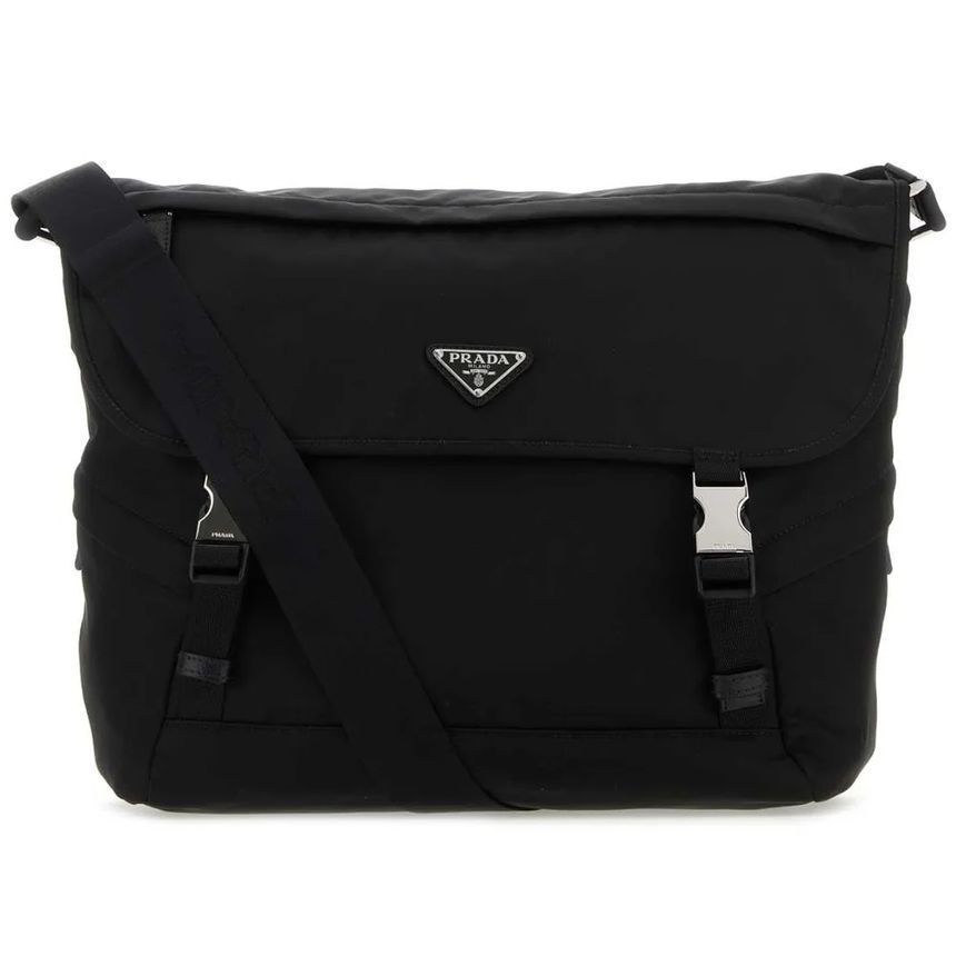 Prada Nylon Shoulder Bag with Triangle Logo 2VD052 2DMG F0002