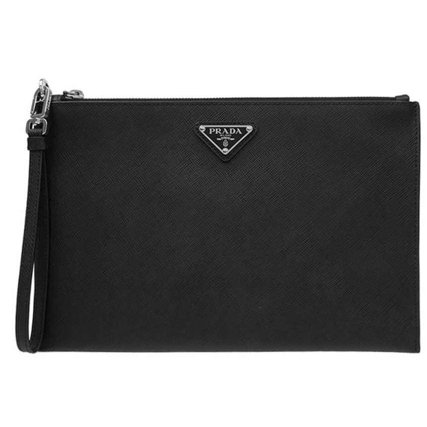 Prada Triangle Logo Clutch Bag 2NH005 PN9 F0002