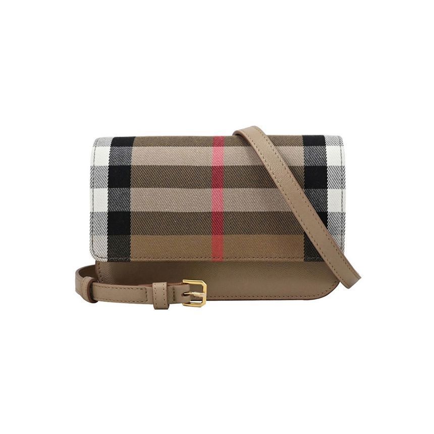 Burberry Checked Flap Crossbody Bag 8084494