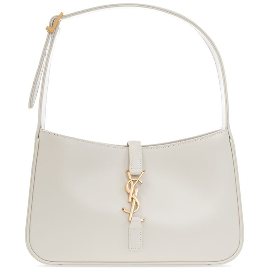 Saint Laurent Cream White Hobo Bag with Gold Trim 657228 2R20W 9207