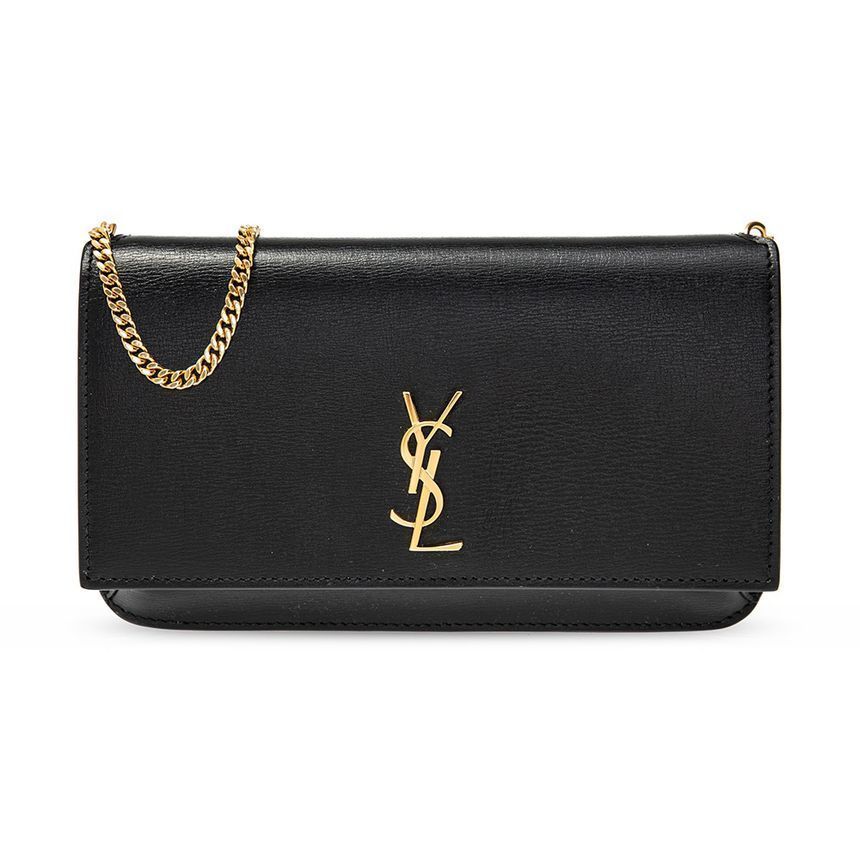 Saint Laurent Phone Holder Chain Bag Black 635095 0U40J