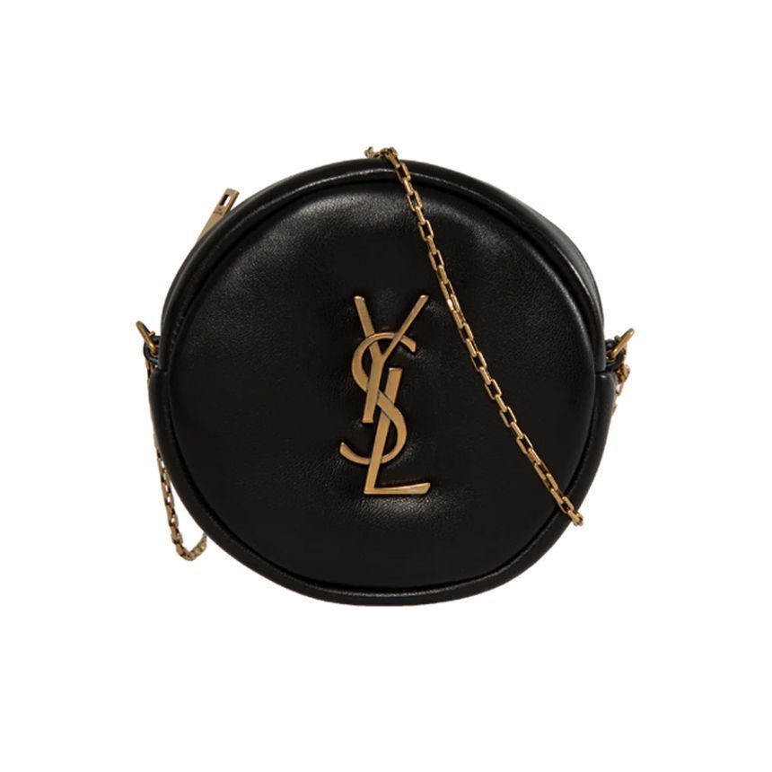 Saint Laurent Black Round Crossbody Bag 787935 AACX7