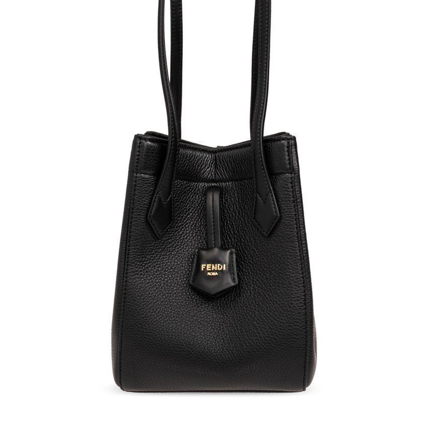 Fendi Mini Origami Shoulder Bag Black 8BS083 APZA F0KUR