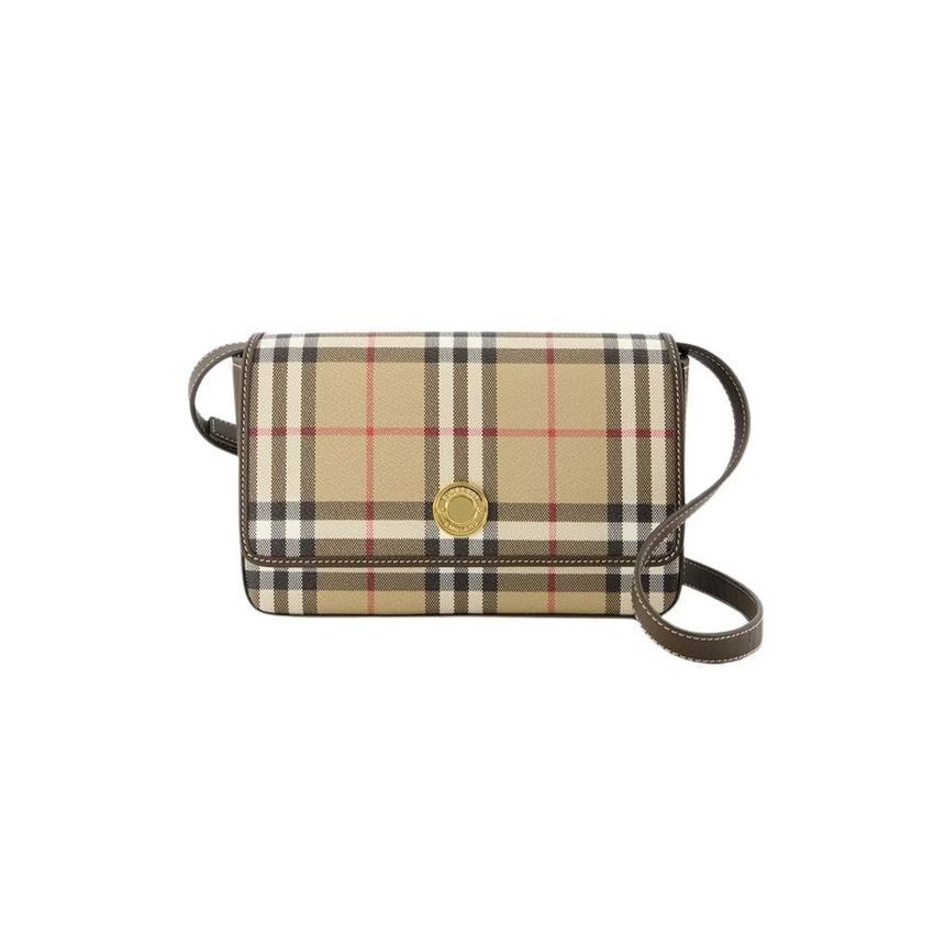 Burberry Vintage Check Hemp Shoulder Bag 8097523
