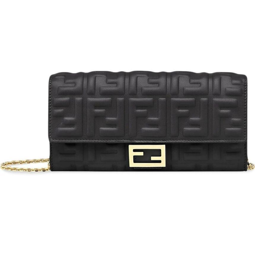 Fendi Logo Baguette Chain Mini Bag 8M0365 AAJD F0KUR