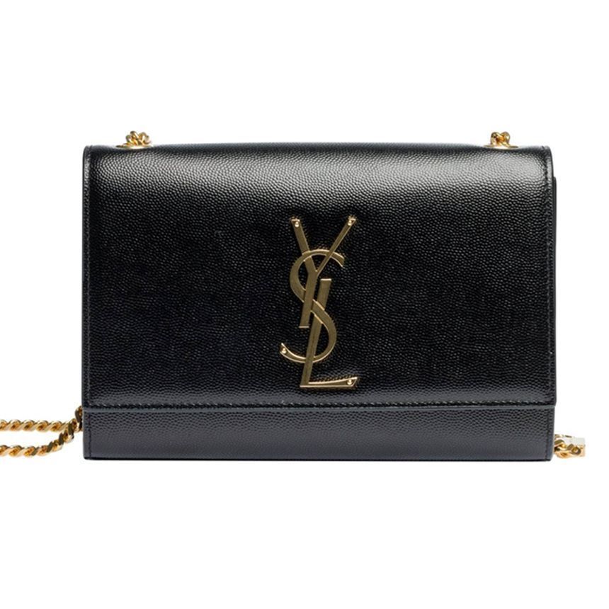 Saint Laurent Small Chain Bag in Gold with Bow Detail 469390 BOW0J