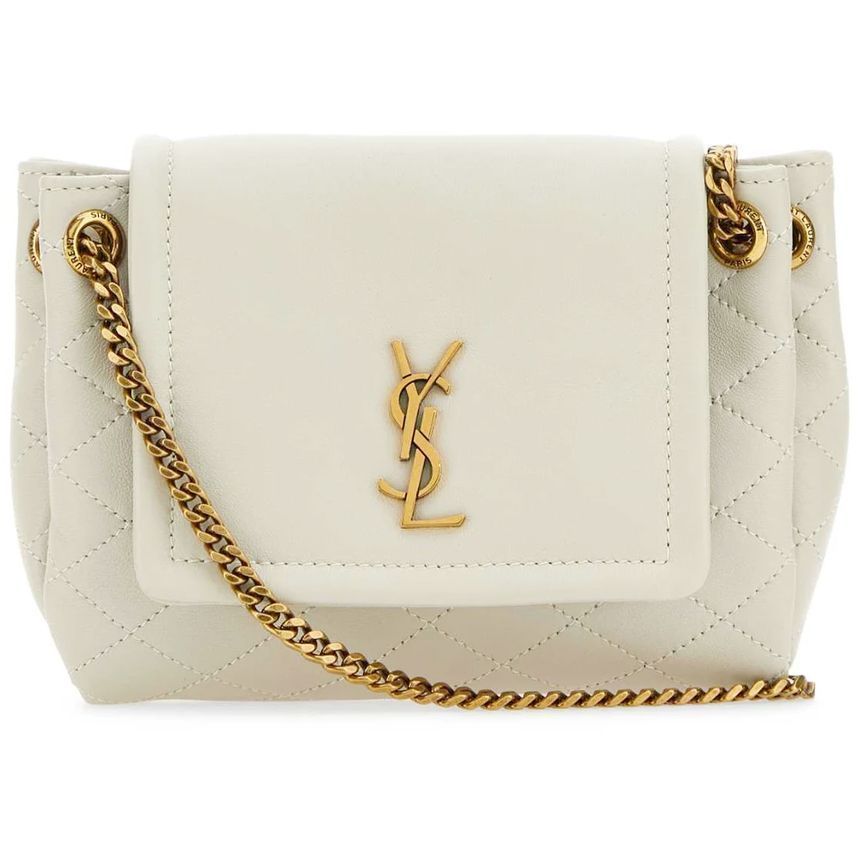 Saint Laurent Mini Chain Bag with Gold Trim 672738 1EL07 9207