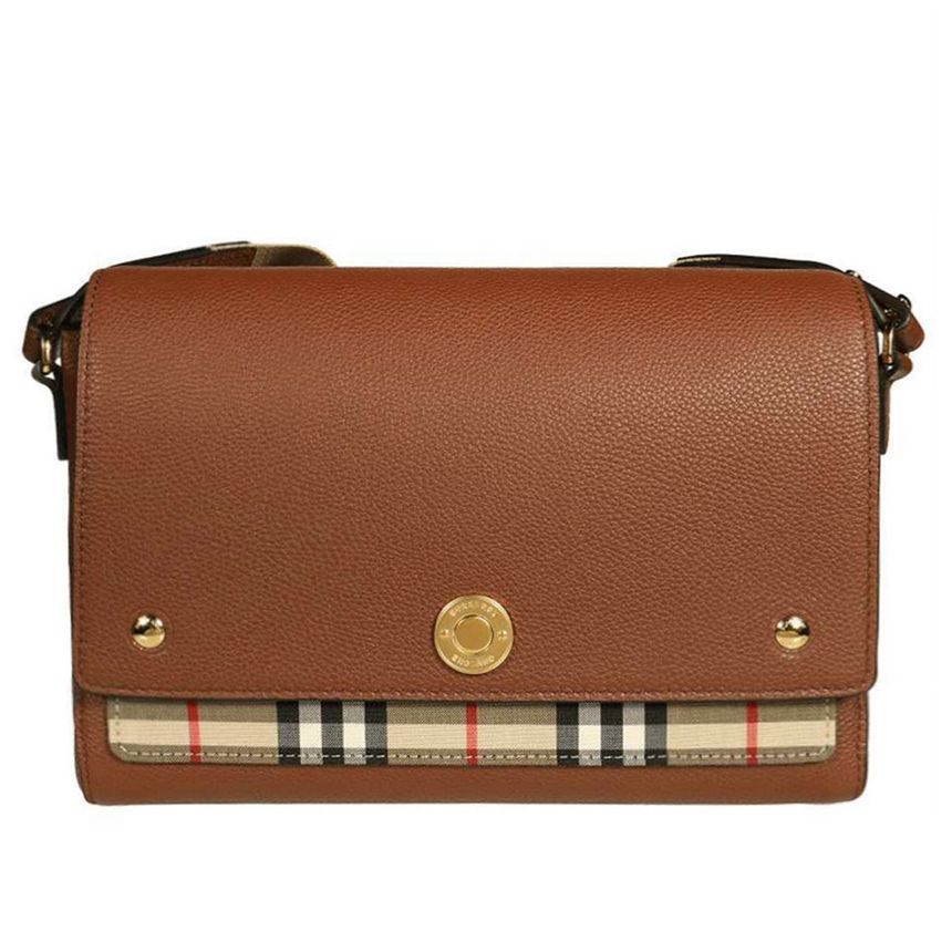 Burberry Vintage Check Notebook Crossbody Bag Tan 8021111