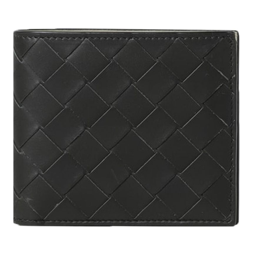 Bottega Veneta Leather Bifold Wallet Black 743211