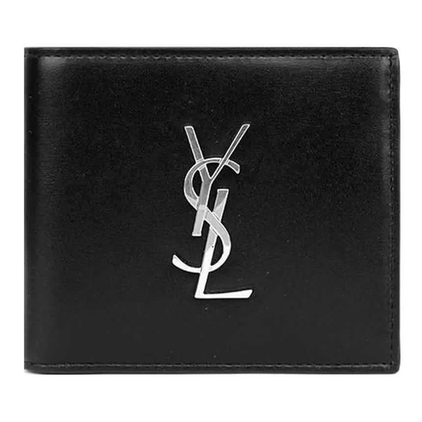 Saint Laurent Black Leather Wallet 453276