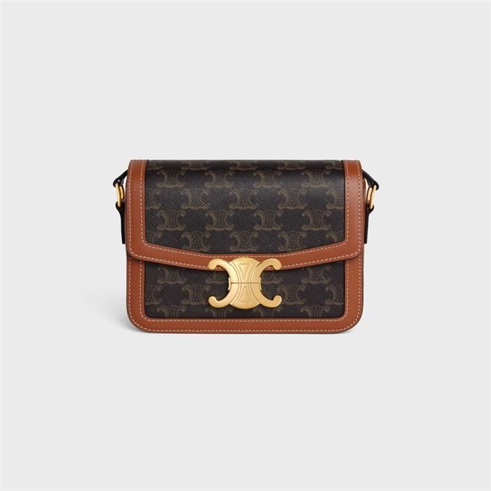Celine Canvas Calfskin Trifold Bag 188882BZ4 04LU