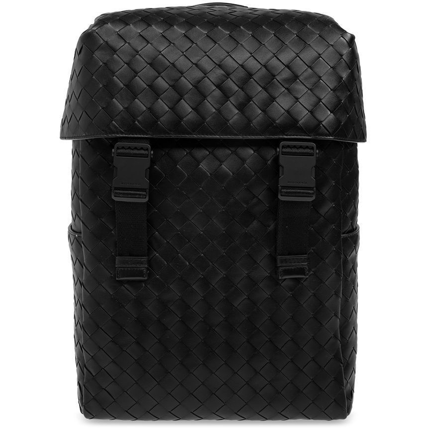 Bottega Veneta Intricate Flap Backpack Black 766580 V2HL2 8966