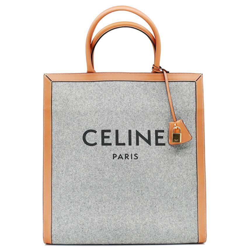 Celine 11th Anniversary Canvas Vertical Tote Bag Gray 190402 BUD 10GT