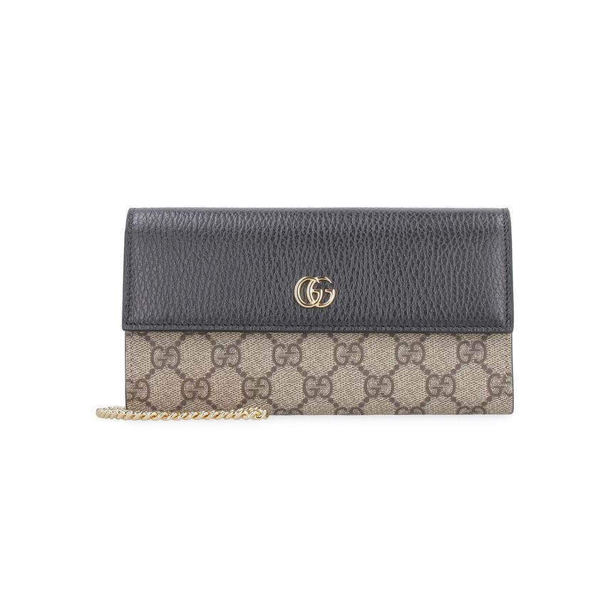 Gucci Chain Long Wallet Black 546585 17WAG 1283