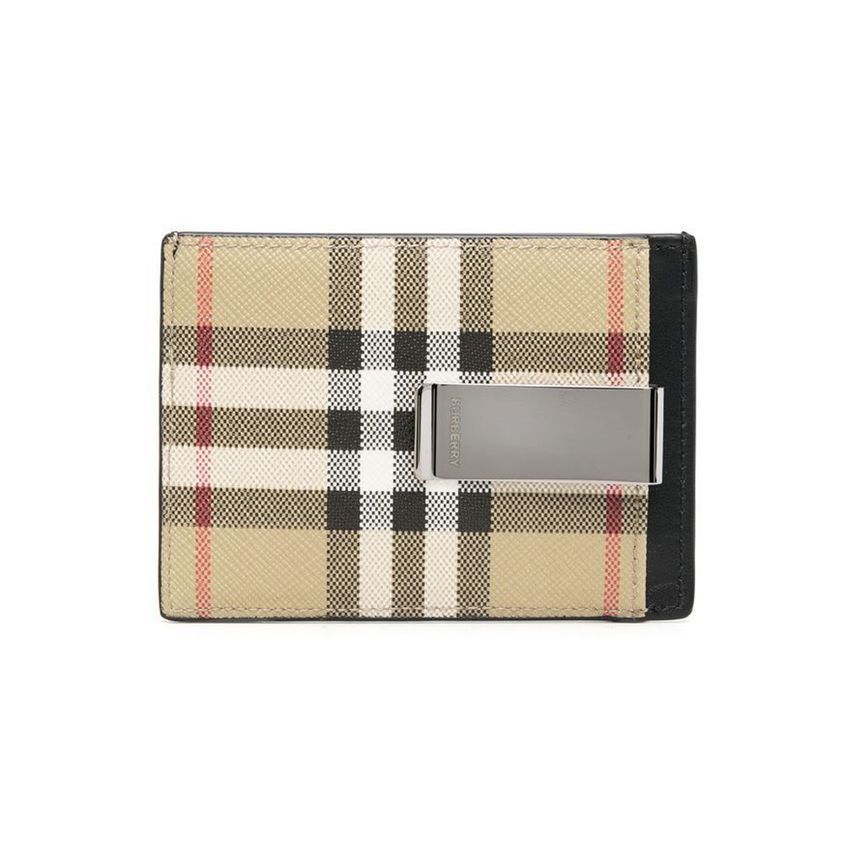 Burberry Vintage Check Money Clip/Card Wallet 8057943