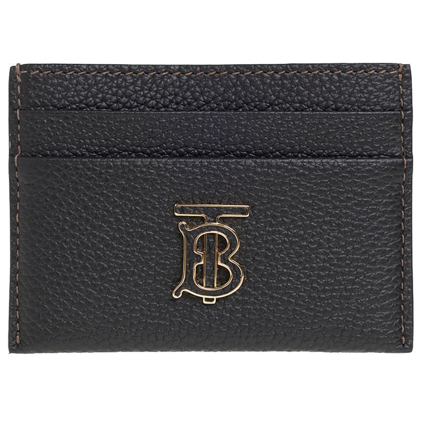 Burberry Gray Leather Card Wallet 8062351
