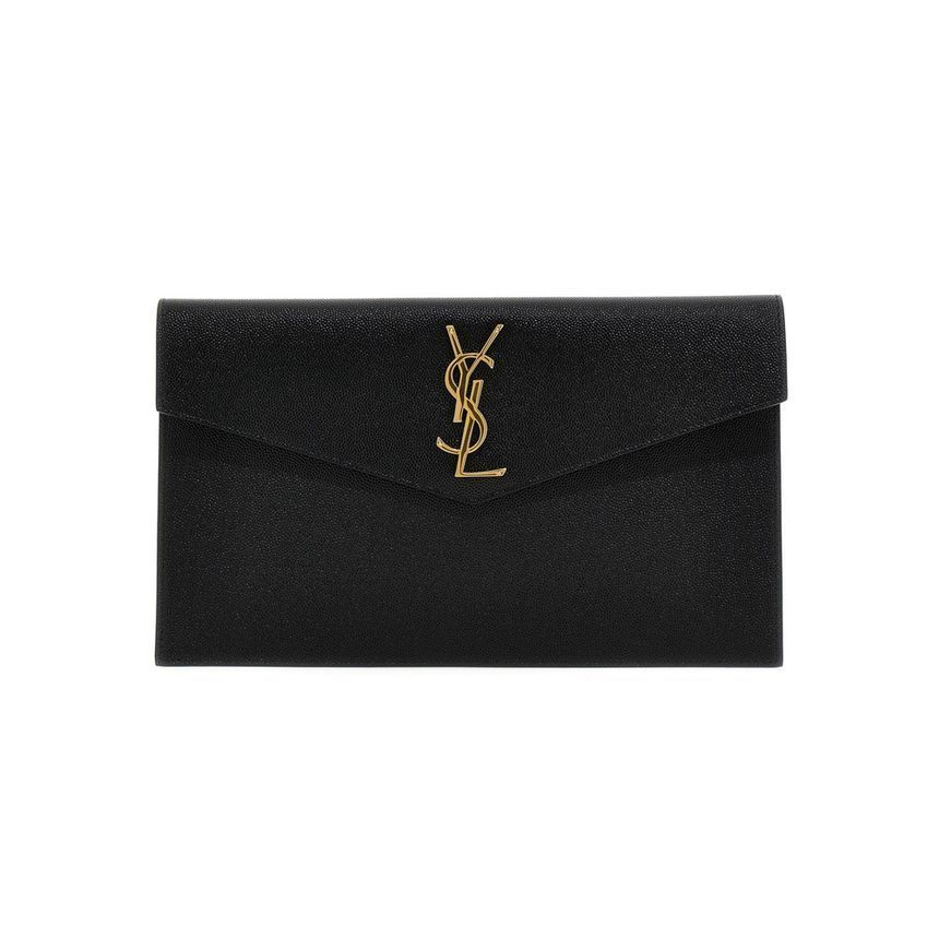 Saint Laurent Black Envelope Clutch Bag 24FW 565739 1GF0J 1000