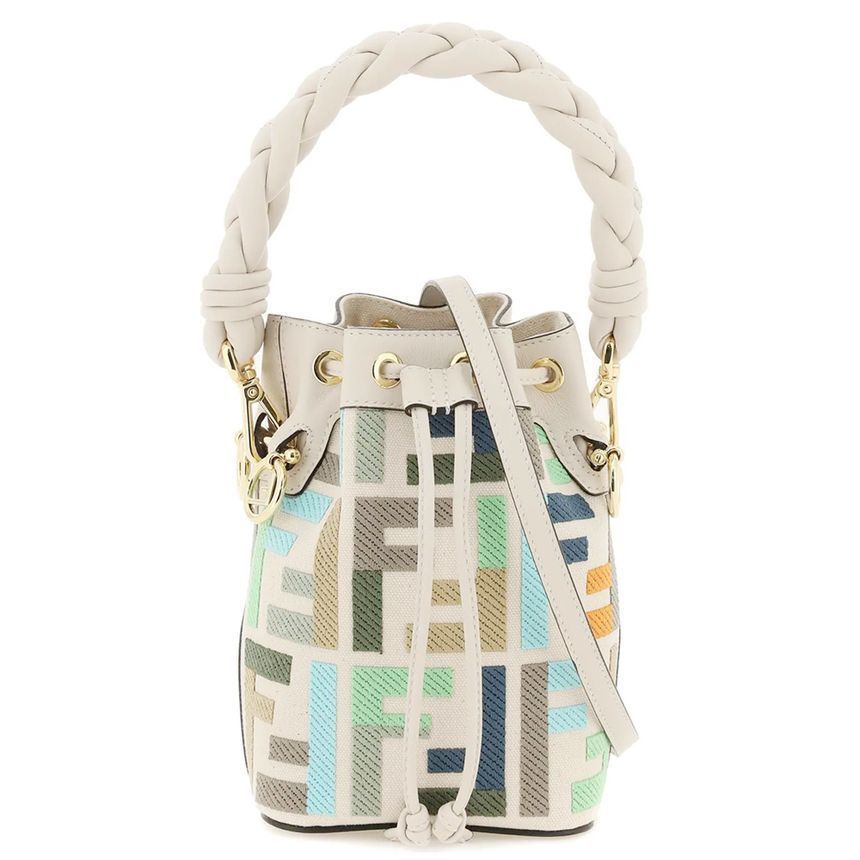 Fendi Mini Bucket Bag with Montrezo Logo 8BS010 ANXC