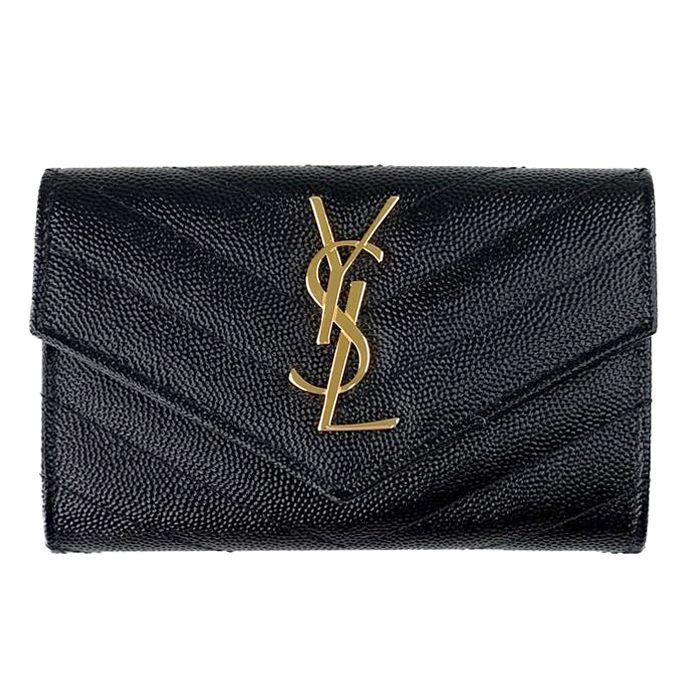 Saint Laurent Monogram Matelasse Envelope Flap Wallet 414404