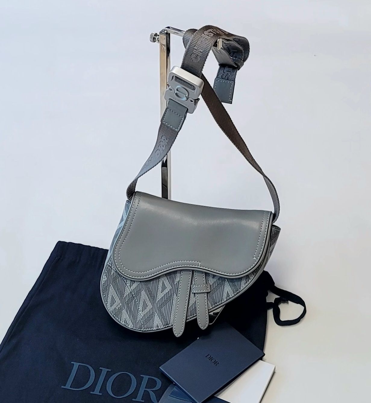 Dior Mini CD Diamond Saddle Belt Bag [Genuine] - SKU
