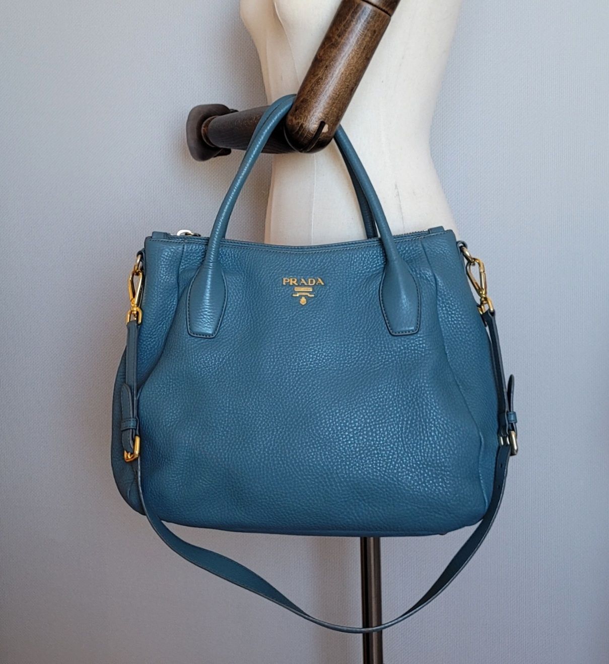 Prada 2way Tote & Cross Bag [Genuine] - Beige (SKU: -001)