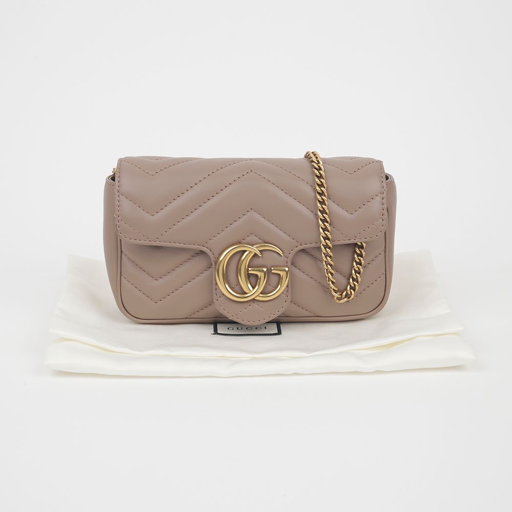 Gucci Super Mini Chain Shoulder Crossbody Bag 476433