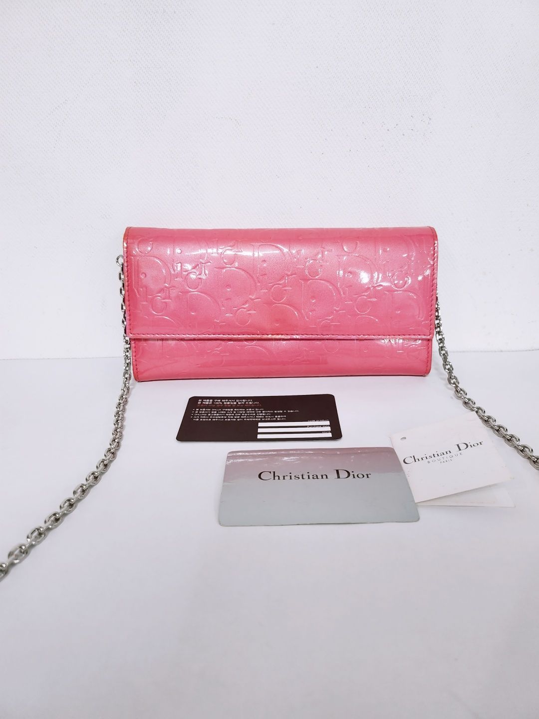 Dior Patent Logo WOC Wallet Chain Bag - SKU123