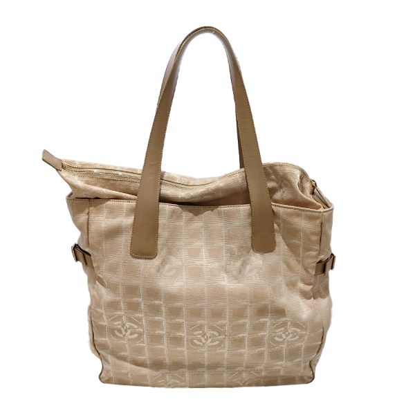 CHANEL New Travel Line Nylon Beige Tote Bag 450,000