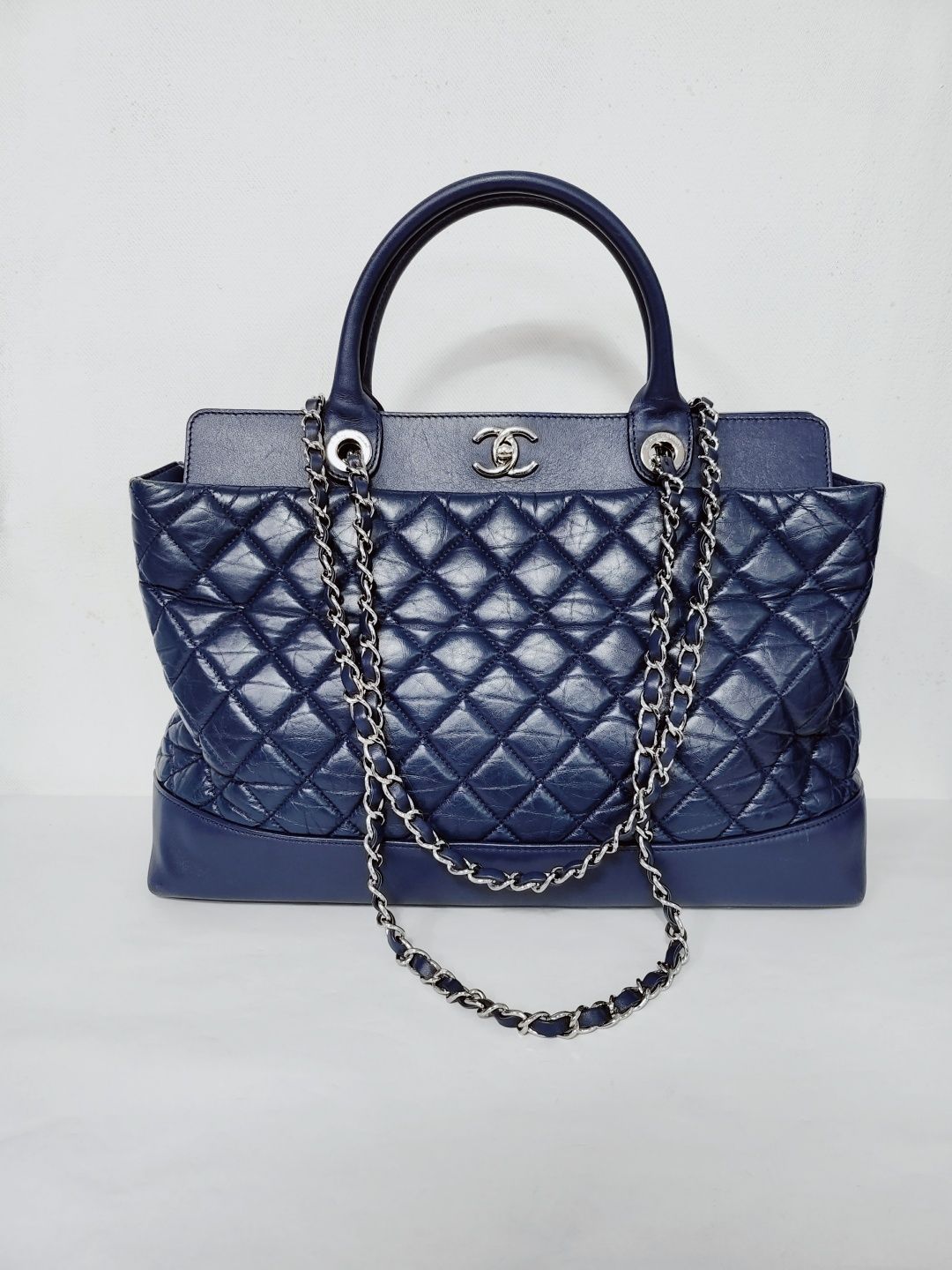 CHANEL Vintage 2WAY Quilted Tote Shoulder Bag - Porto Vello (SKU: 15)