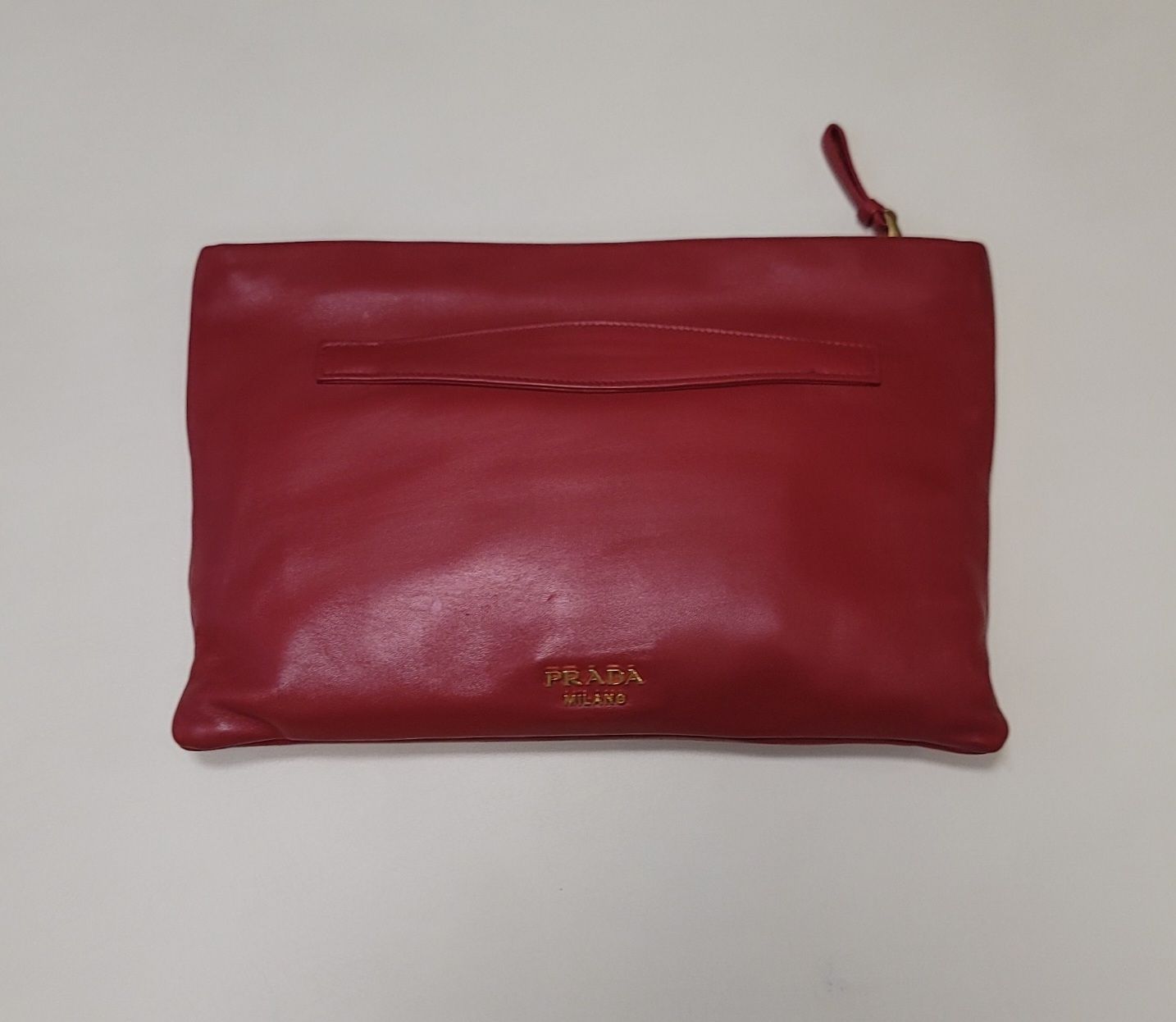 Prada Indigo Clutch Bag with Lambskin [Genuine] - SKU123456
