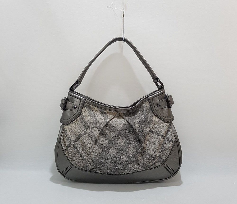Burberry Silver Check Shoulder Bag - SKU XYZ123