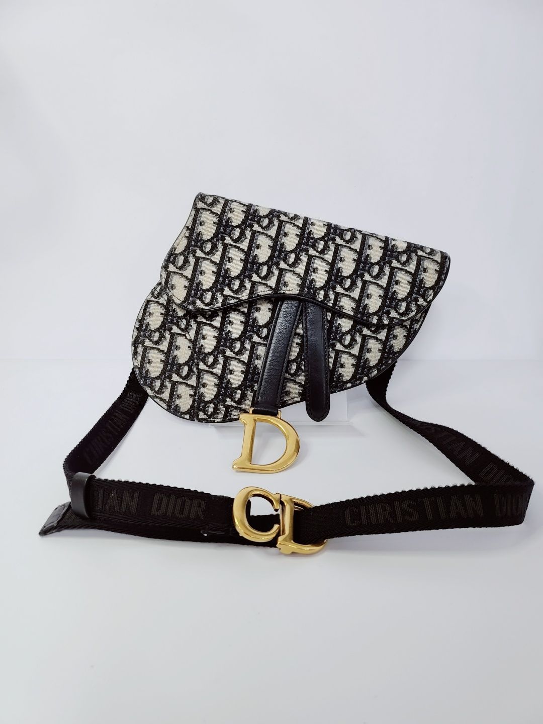 Bottega Veneta Saddle Charm Belt Bag - Dior Oblique (SKU: 123456)