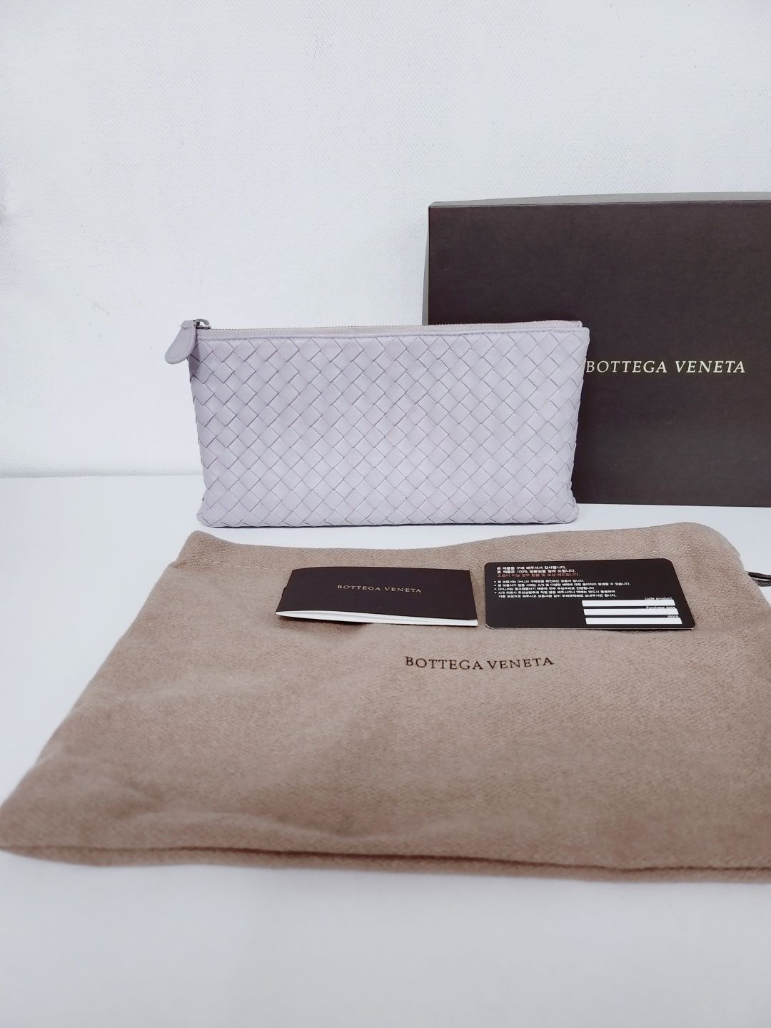 Bottega Veneta Purple Mini Clutch Pouch Bag - SKU