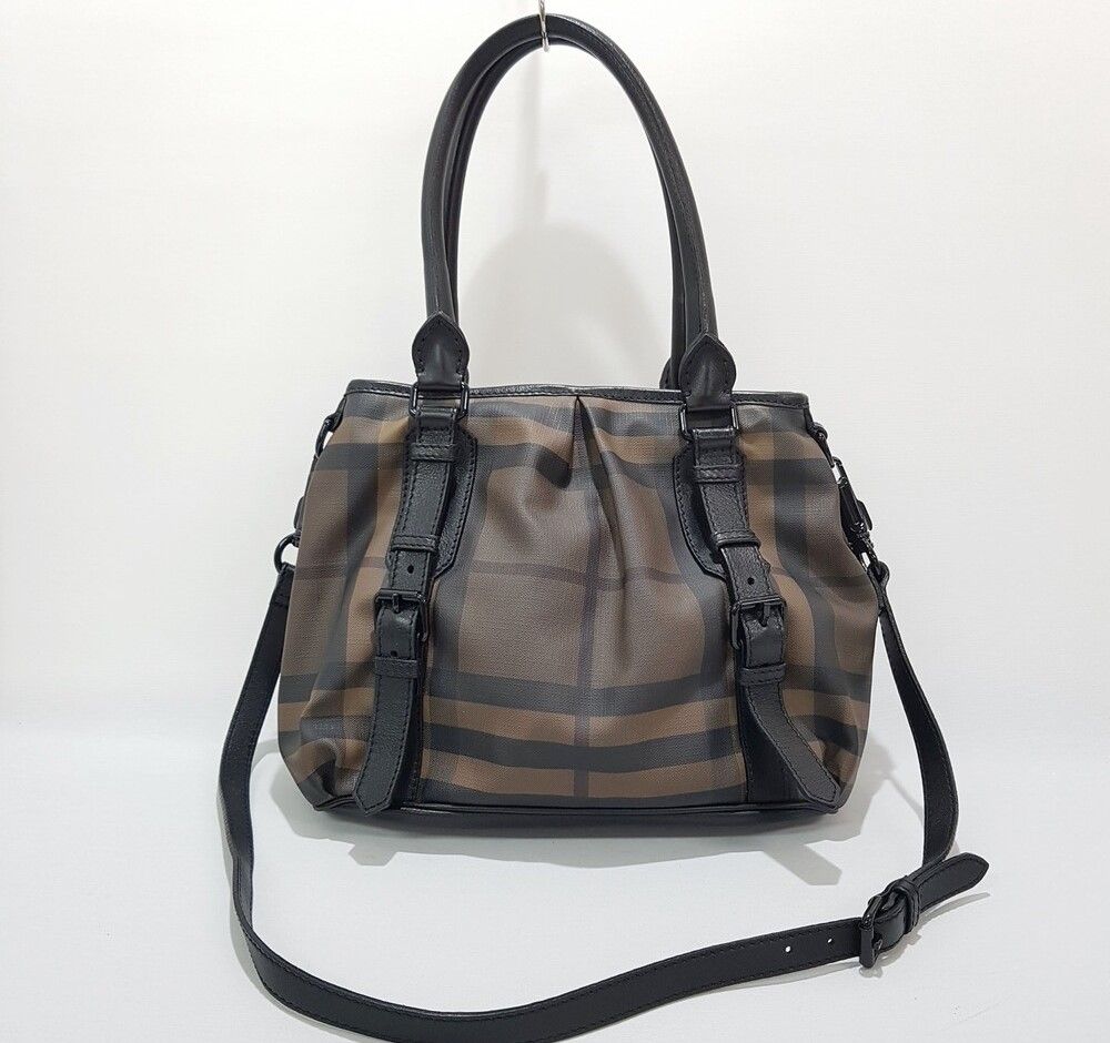 Burberry Check Tote Shoulder Bag SKU123