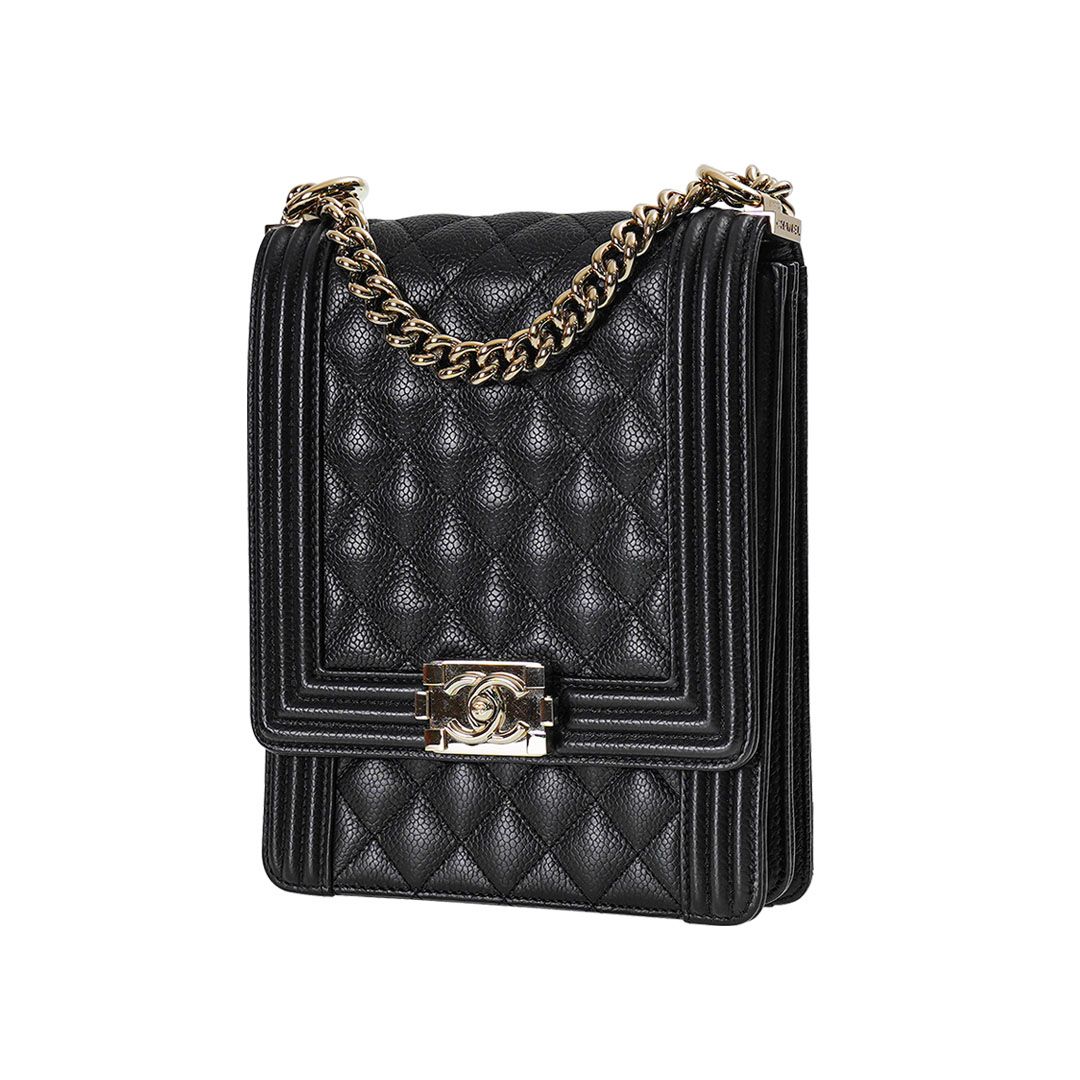 CHANEL Caviar Flap Crossbody Bag AS0130
