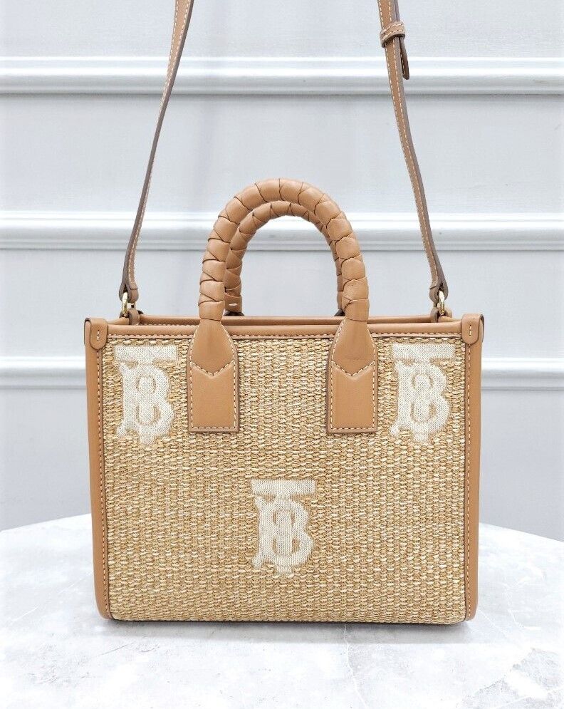 Burberry Mini Freya Tote Bag TB Logo - TVB