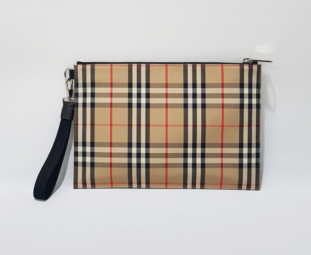 Burberry Vintage Check Cotton Flat Clutch - SKU12345