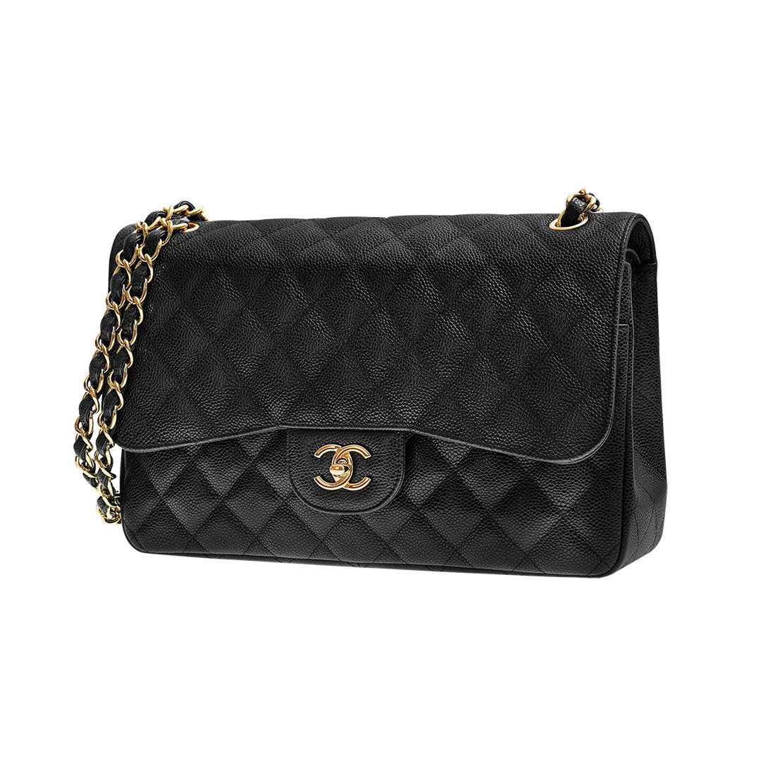 CHANEL Classic Caviar Jumbo Flap Bag A58600