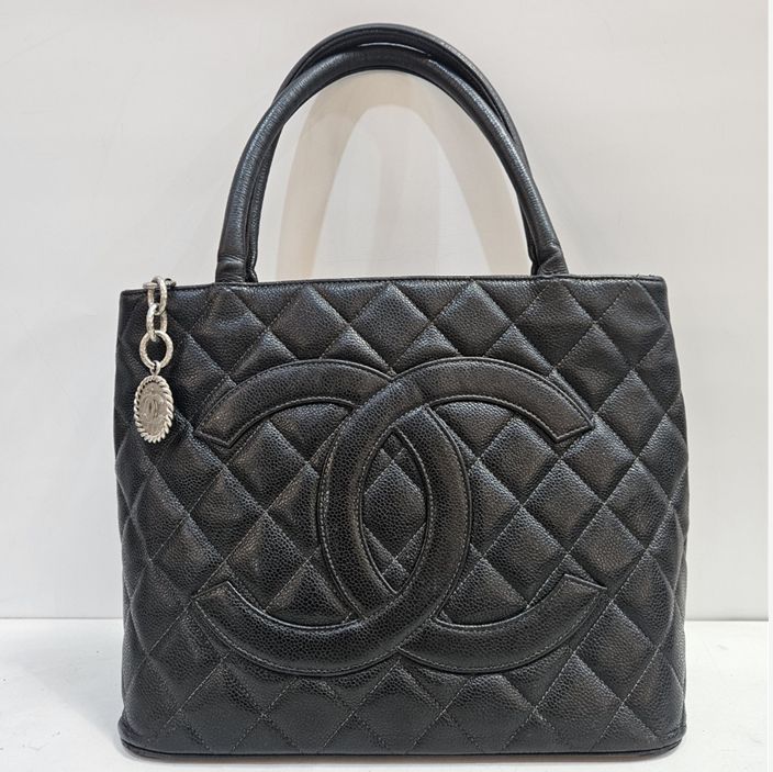CHANEL Embroidered Caviar Coin Tote Bag - SKU 10