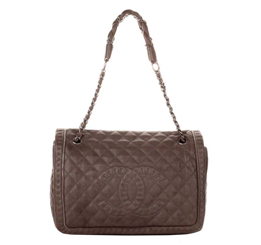 CHANEL Leather Stitch Logo Bag 4388869933