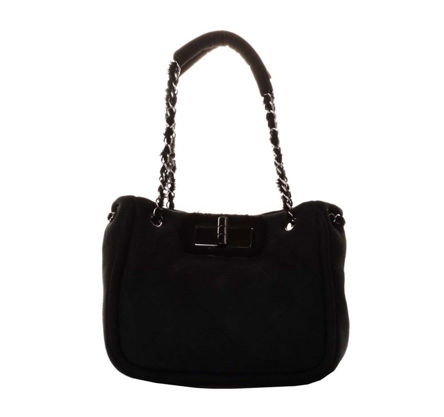 CHANEL Quilted Suede Shoulder Bag 4405581955