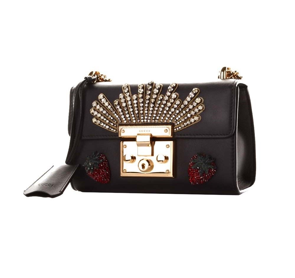 Gucci Beaded Leather Shoulder Bag 432182 4992857793