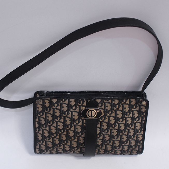 Dior Denim Shoulder Bag with Christian Logo - SKU 12345