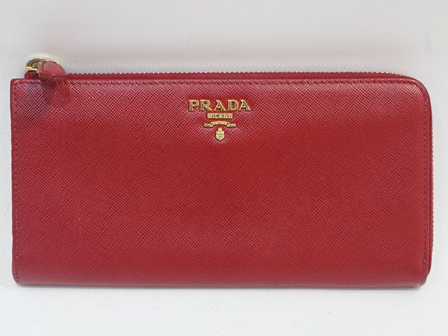 Prada Saffiano Wallet 1ML183 - Red (SKU: 1ML183)