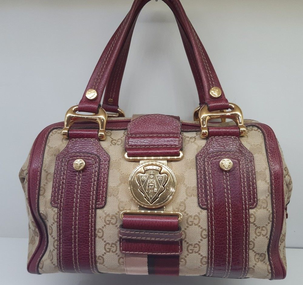 Gucci GG Logo Buckle Jacquard Tote Bag 186235