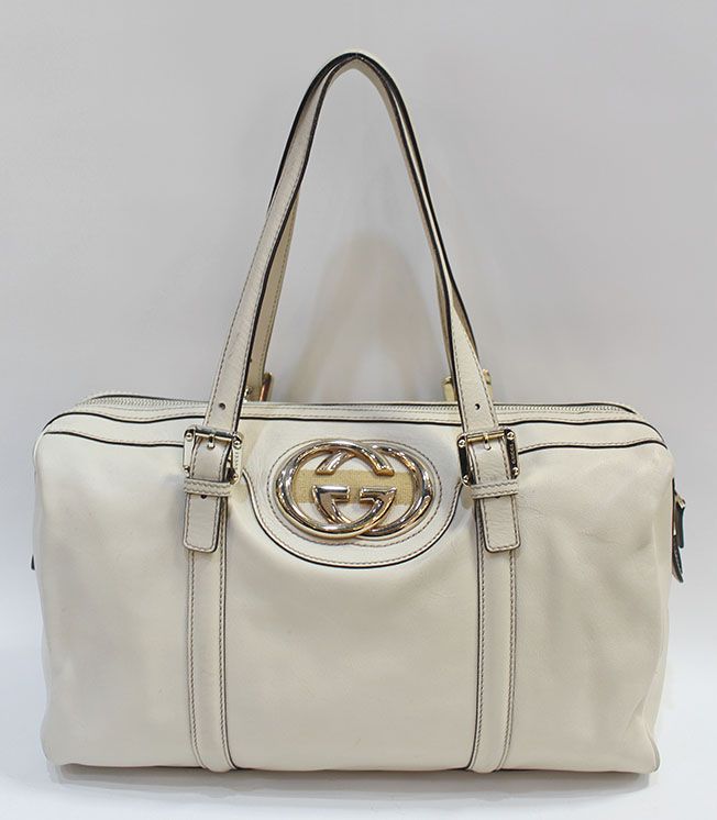 Gucci Beige Boston Shoulder Tote Bag 170010