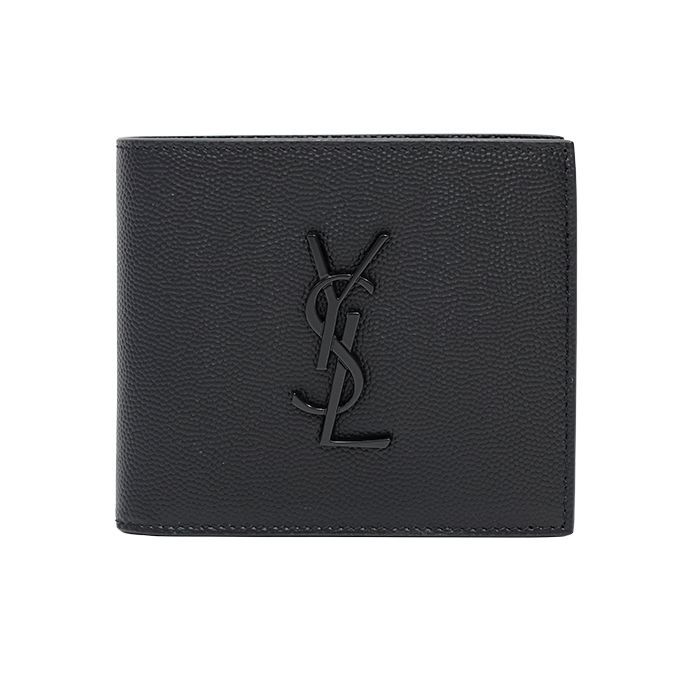 Saint Laurent Black Monogram Wallet Black 453276 BTY0U 1000